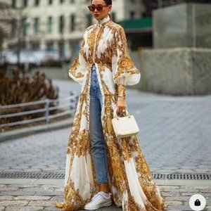 Runway-Inspired Athina Dress | Vintage Paisley Print Size S